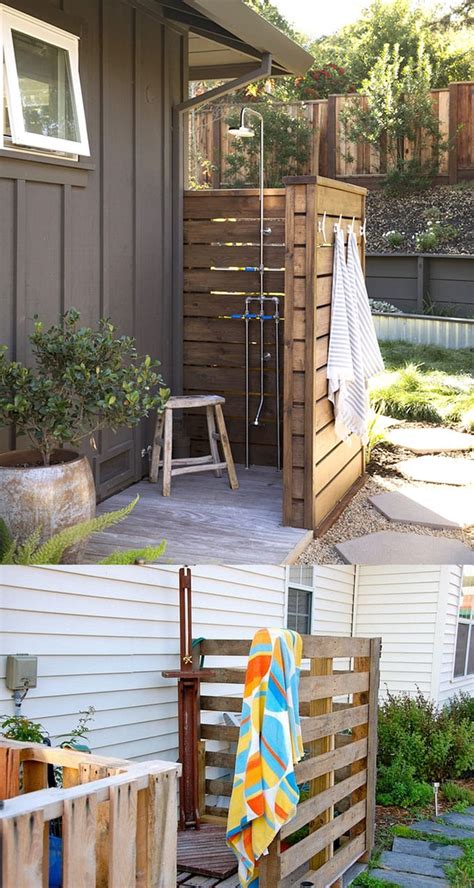 diy outdoor shower panels